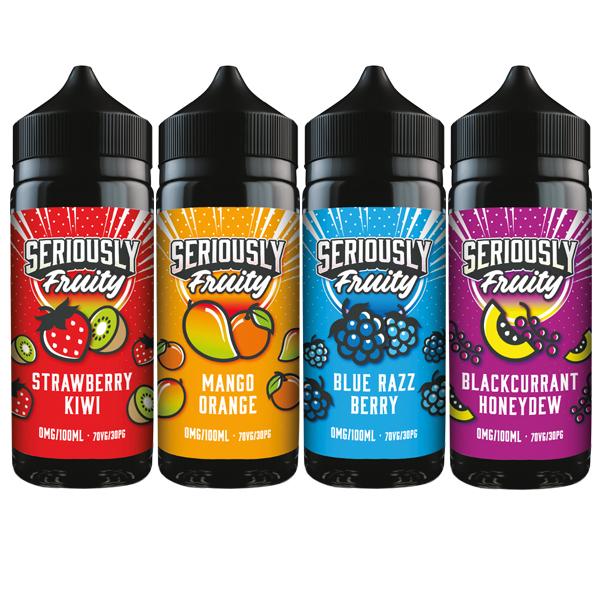 Doozy Seriously Fruity 100ml Shortfill E-Liquid | 70/30 VG/PG | 6 Fruit Flavours | 0mg + Nic Shots | TPD Compliant