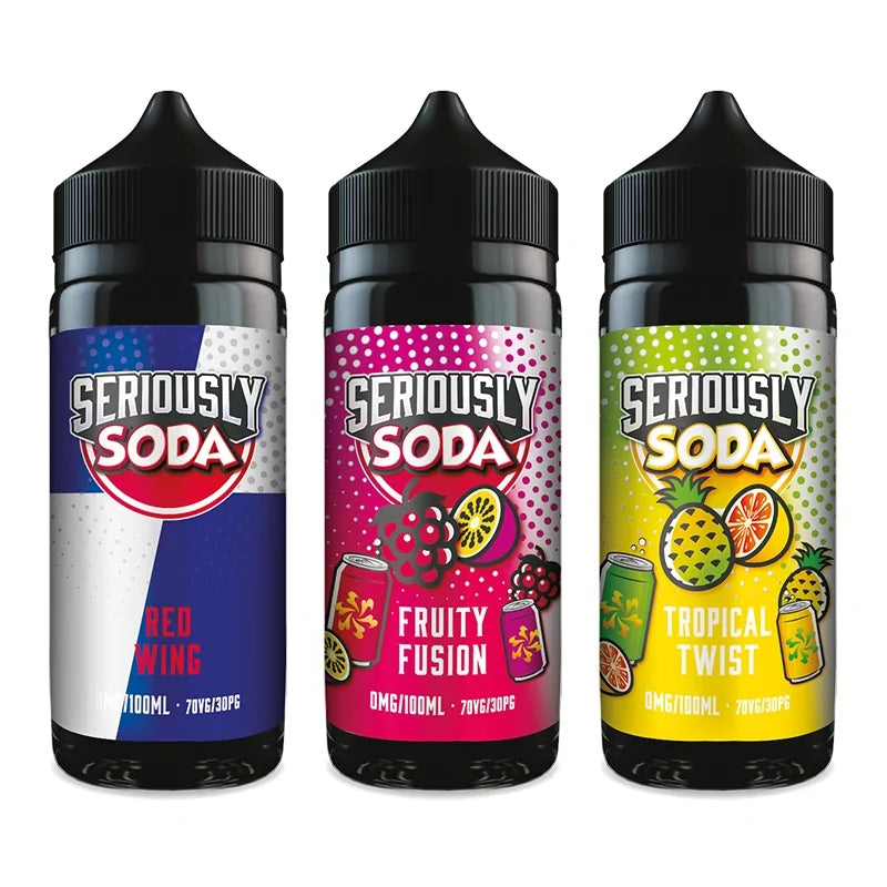 Doozy Seriously Soda 100ml E-Liquid | Premium Fizzy Soda Shortfill | 70/30 VG Sub-Ohm | 6 Authentic Flavours | UK Made