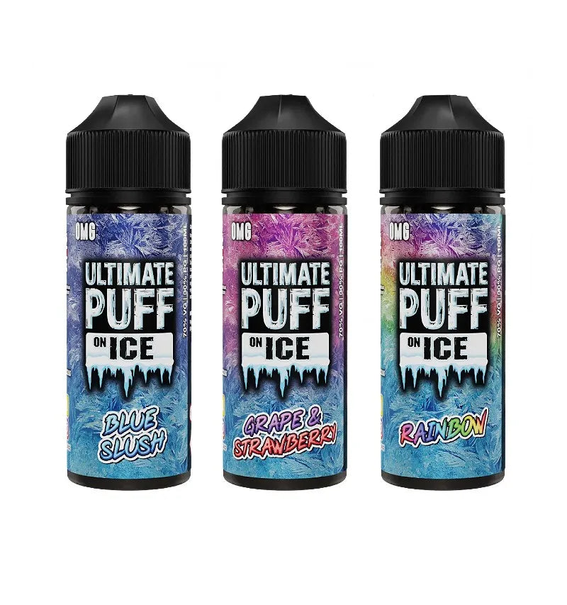 Ultimate Puff On Ice E-Liquid 100ml | Premium Cooling Shortfill | UK