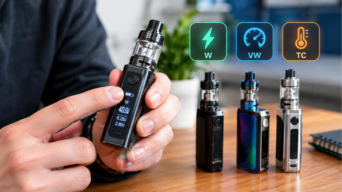 What Are Vaping Modes? A 2026 UK Wattage, VW and TC Guide