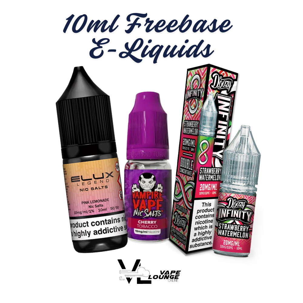 10ml Freebase E-Liquids UK | 0-18mg Vape Juice | Vape Lounge