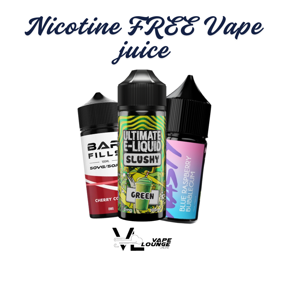 Nicotine Free Vape Juice UK | 0mg E-Liquid & Shortfills
