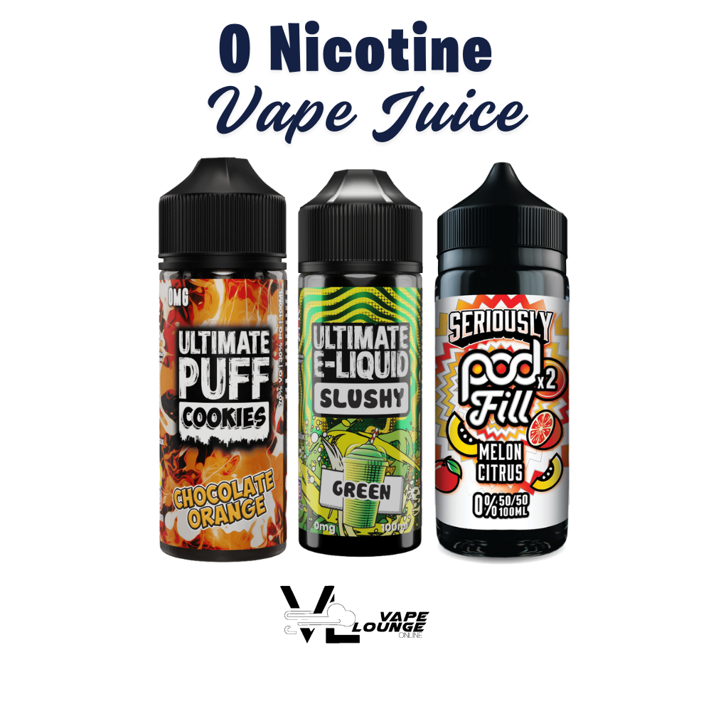 Zero Nicotine Vape Juice UK | 0mg E-Liquid & Shortfills