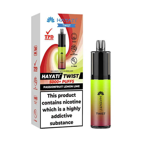 Hayati Twist 5000: Revolutionary Disposable Vape with Advanced Lock Technology