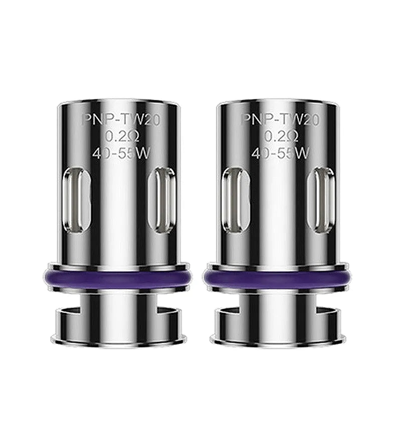 Voopoo PNP TW Coils 5-pack featuring dual-in-one technology with basin-shaped structure and advanced mesh heating elements