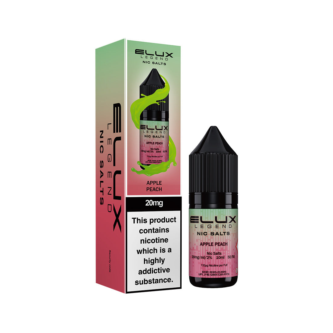 Elux Legend Nic Salt E-Liquids | 44+ Flavours | Premium Disposable Taste