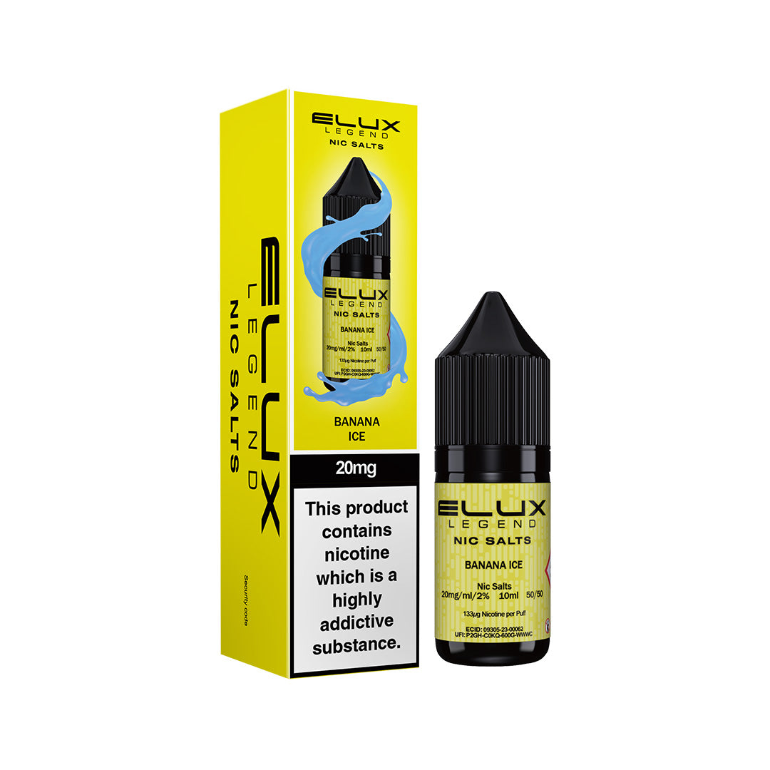 Elux Legend Nic Salt E-Liquids | 44+ Flavours | Premium Disposable Taste