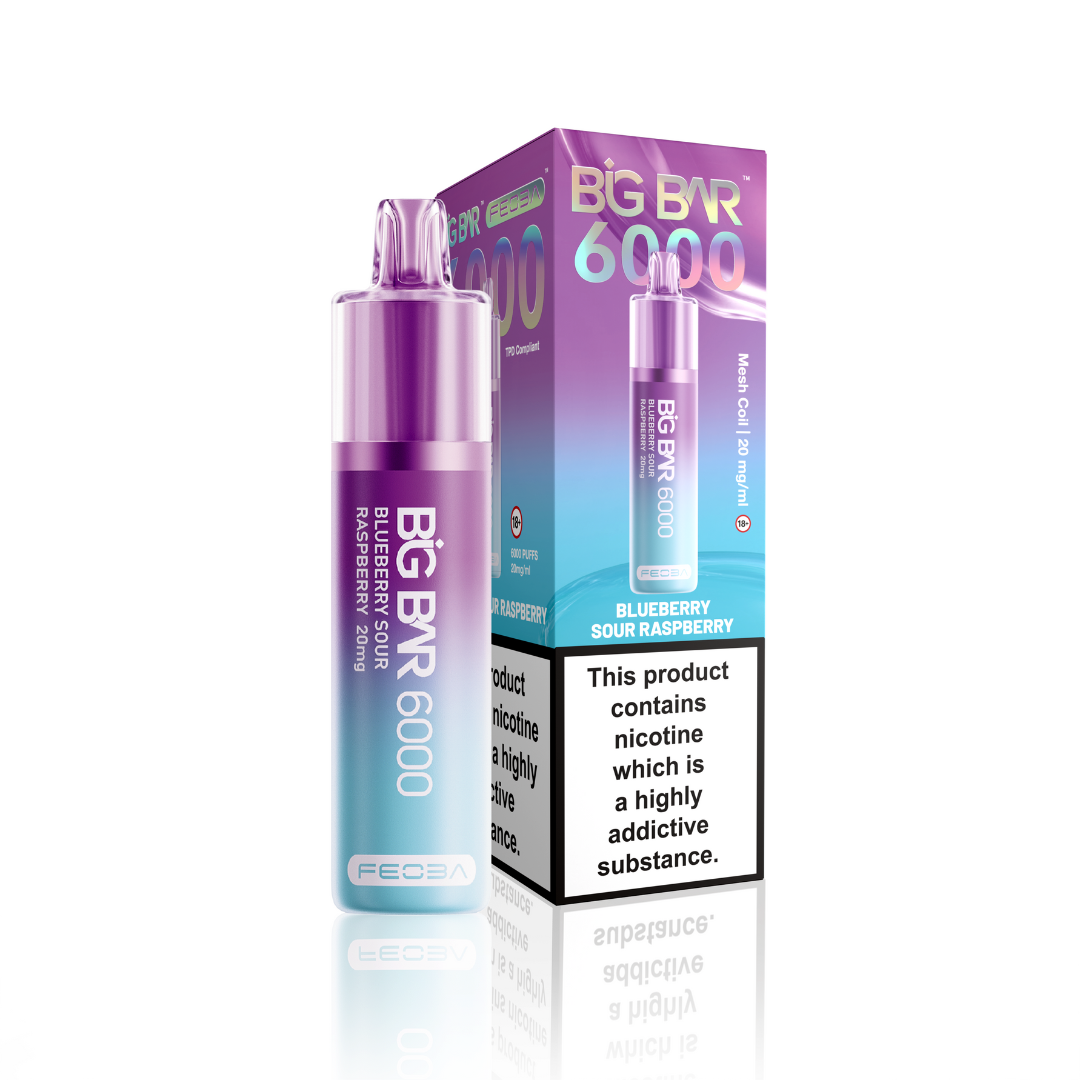 Feoba Big Bar 6000 | Rechargeable Disposable Vape | 1750mAh Battery