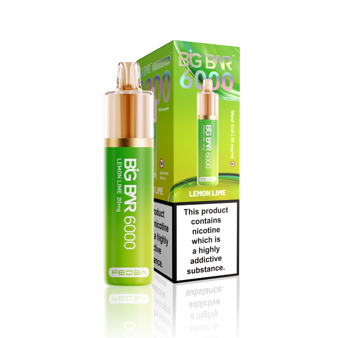 Feoba Big Bar 6000 | Rechargeable Disposable Vape | 1750mAh Battery