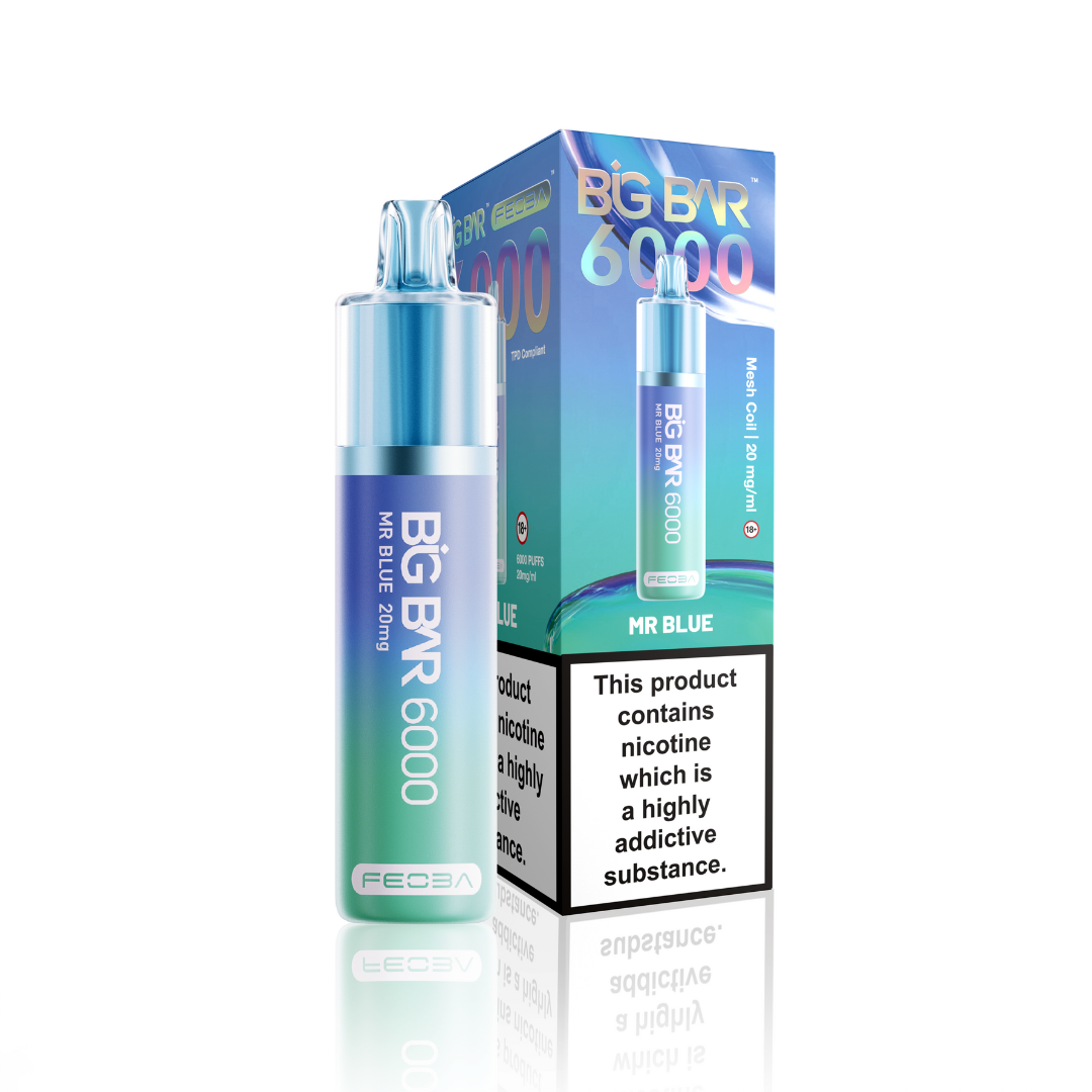 Feoba Big Bar 6000 | Rechargeable Disposable Vape | 1750mAh Battery