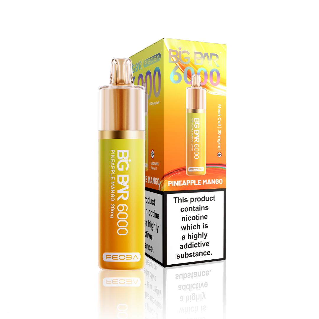 Feoba Big Bar 6000 | Rechargeable Disposable Vape | 1750mAh Battery