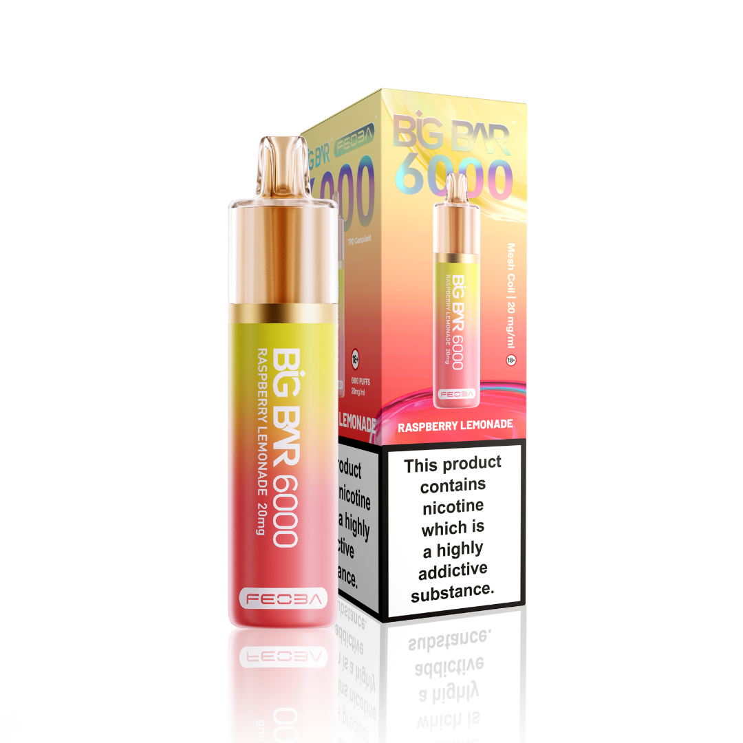 Feoba Big Bar 6000 | Rechargeable Disposable Vape | 1750mAh Battery
