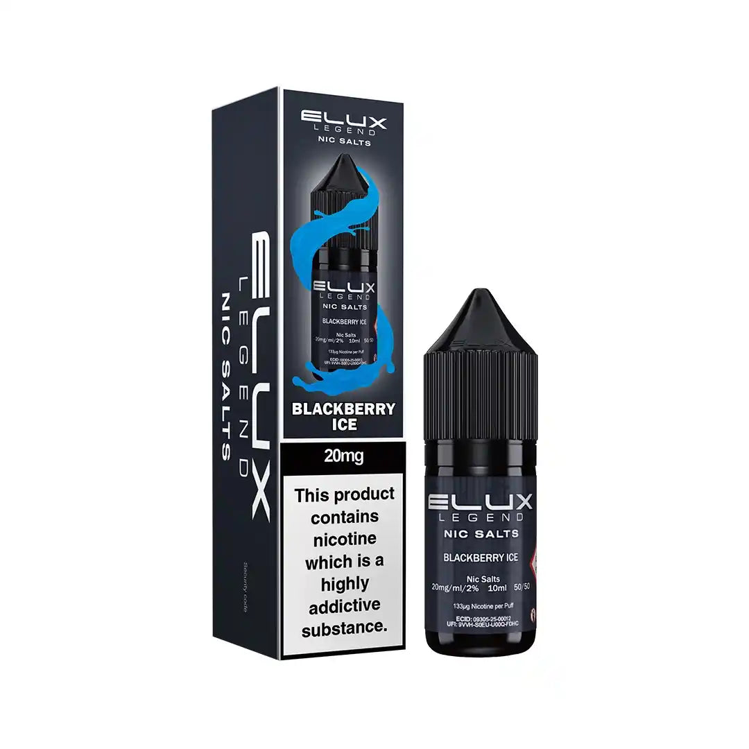 Elux Legend Nic Salt E-Liquids | 44+ Flavours | Premium Disposable Taste