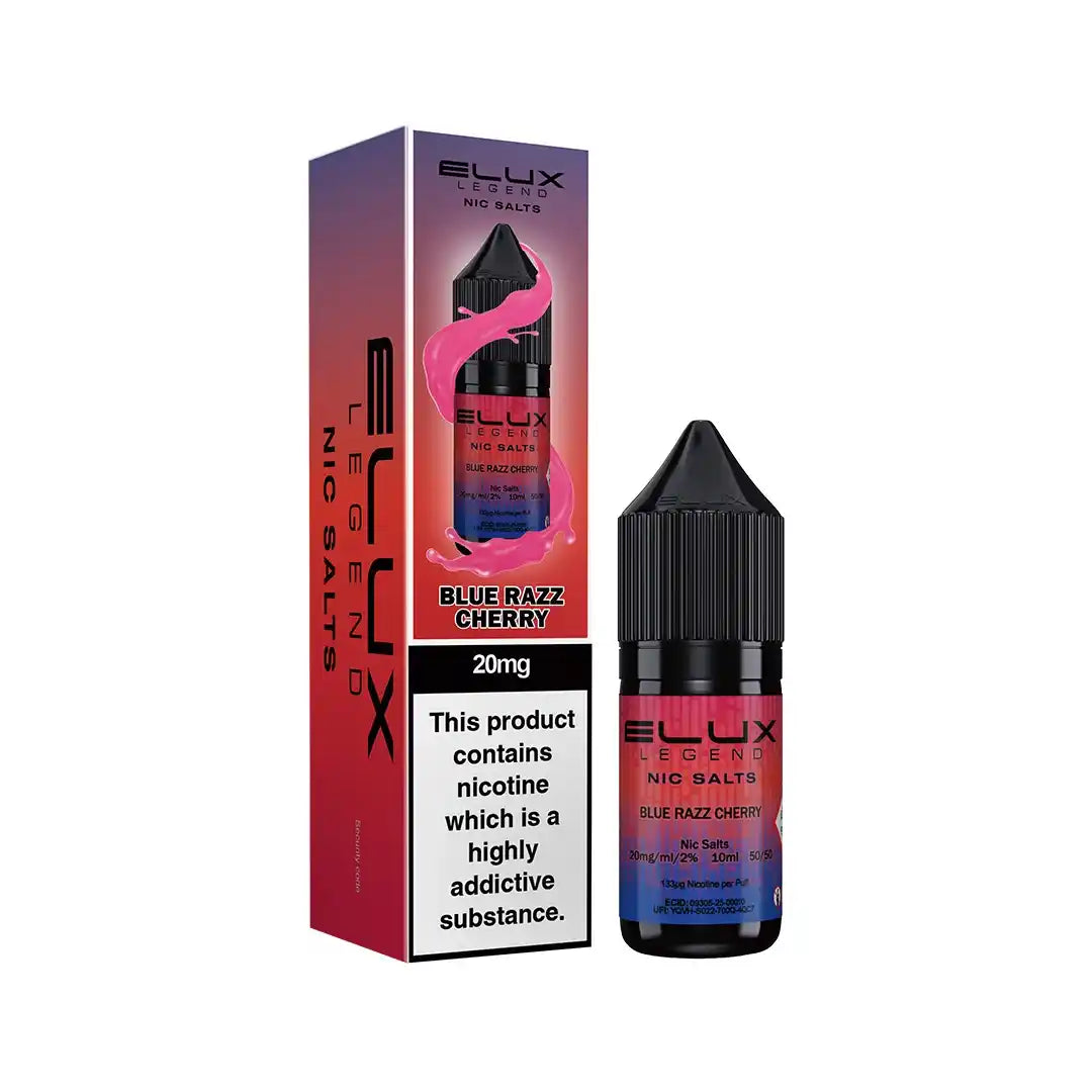 Elux Legend Nic Salt E-Liquids | 44+ Flavours | Premium Disposable Taste