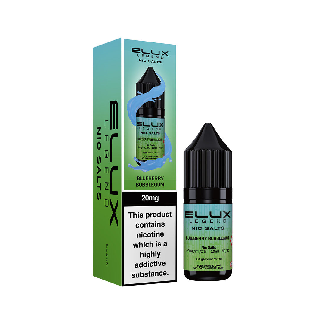 Elux Legend Nic Salt E-Liquids | 44+ Flavours | Premium Disposable Taste