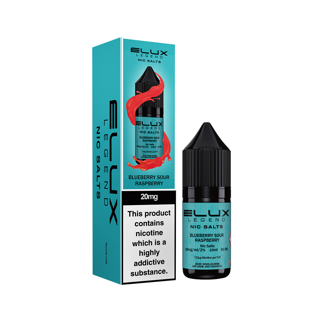 Elux Legend Nic Salt E-Liquids | 44+ Flavours | Premium Disposable Taste