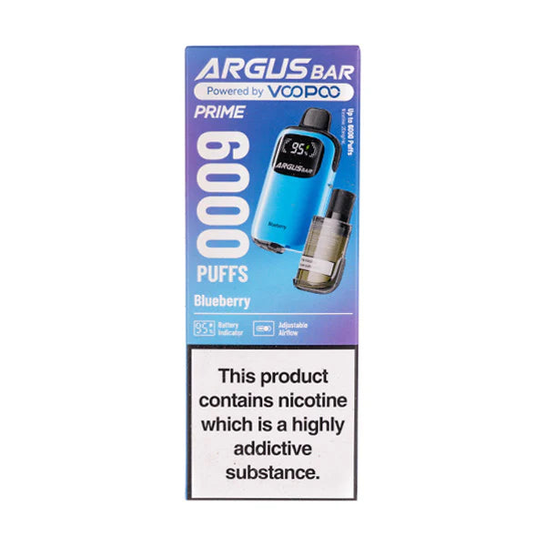 VooPoo Argus Bar Prime 6000 Puff Disposable Vape Kit | 20mg Nic Salt