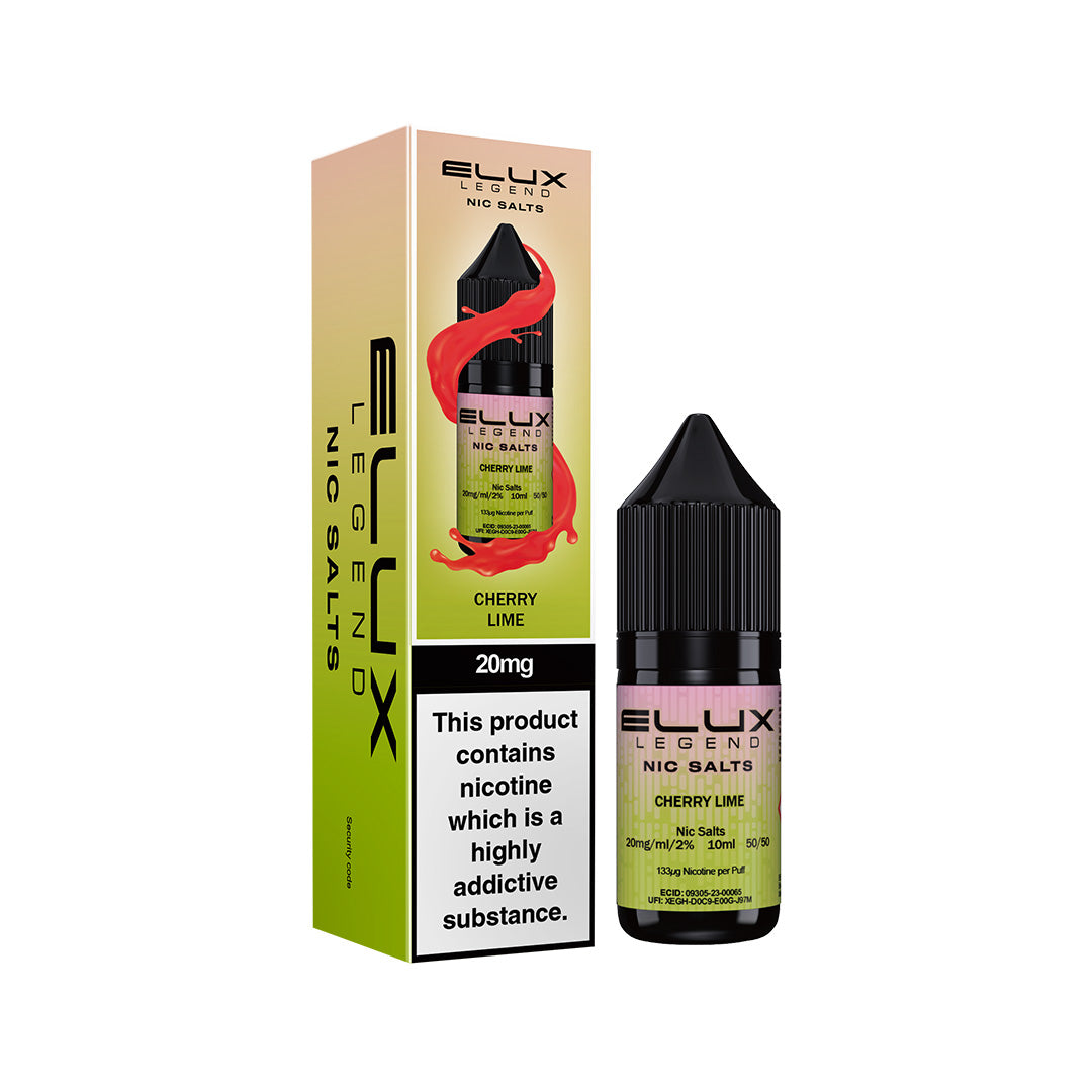 Elux Legend Nic Salt E-Liquids | 44+ Flavours | Premium Disposable Taste