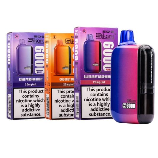 SKE Sikary S6000 | 6000 Puff Disposable Vape | 800mAh Rechargeable