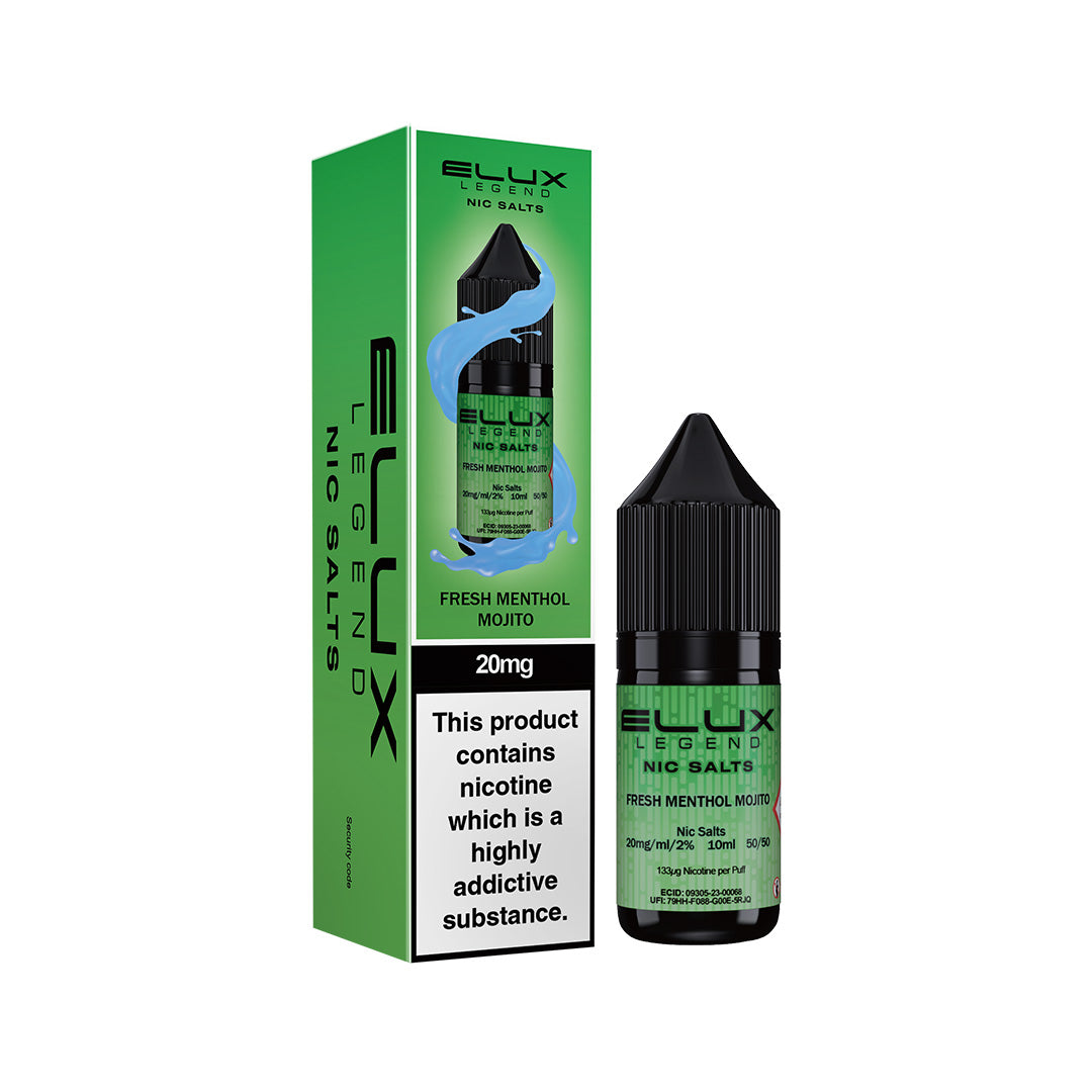 Elux Legend Nic Salt E-Liquids | 44+ Flavours | Premium Disposable Taste