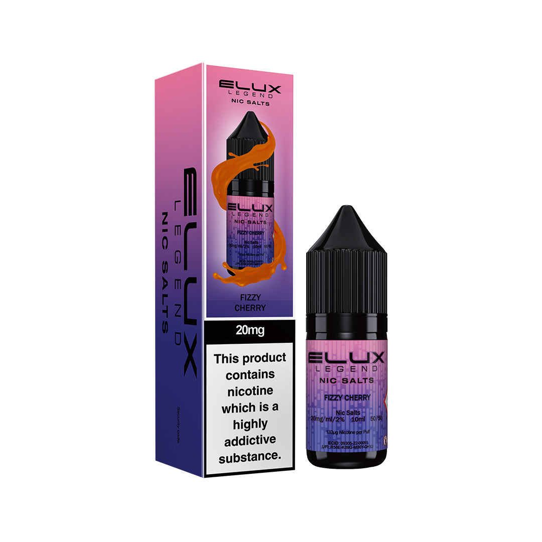 Elux Legend Nic Salt E-Liquids | 44+ Flavours | Premium Disposable Taste