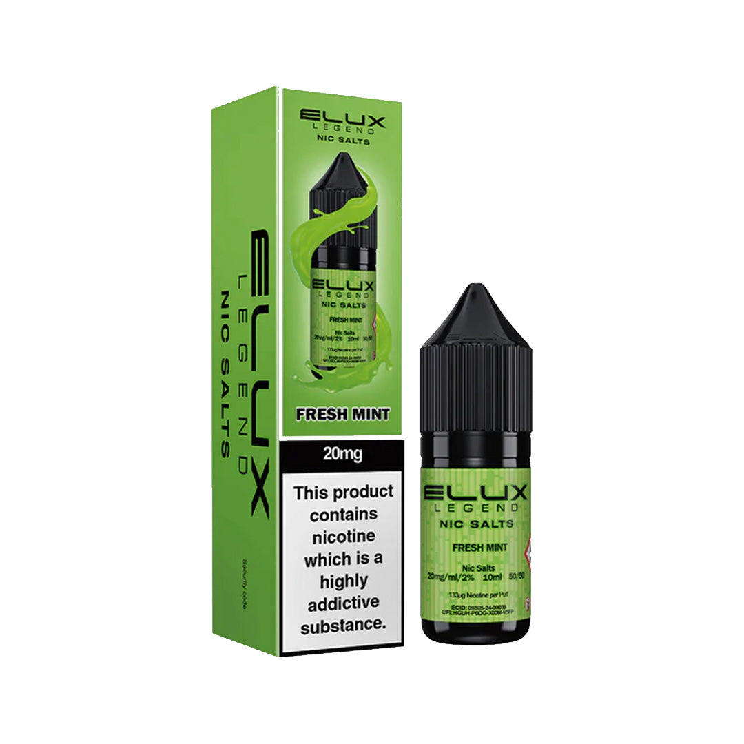 Elux Legend Nic Salt E-Liquids | 44+ Flavours | Premium Disposable Taste