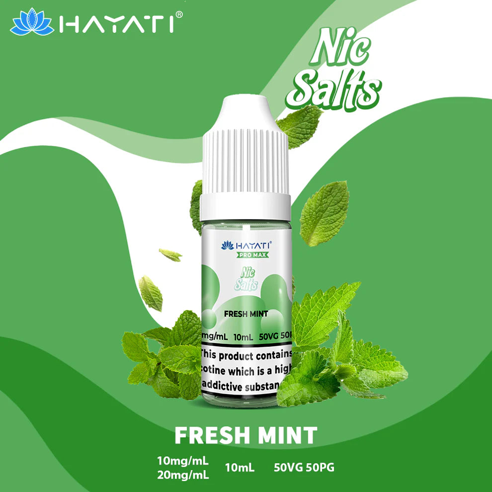 Hayati Pro Max Salts 10ml | Nic Salts | 50VG/50PG MTL Vaping