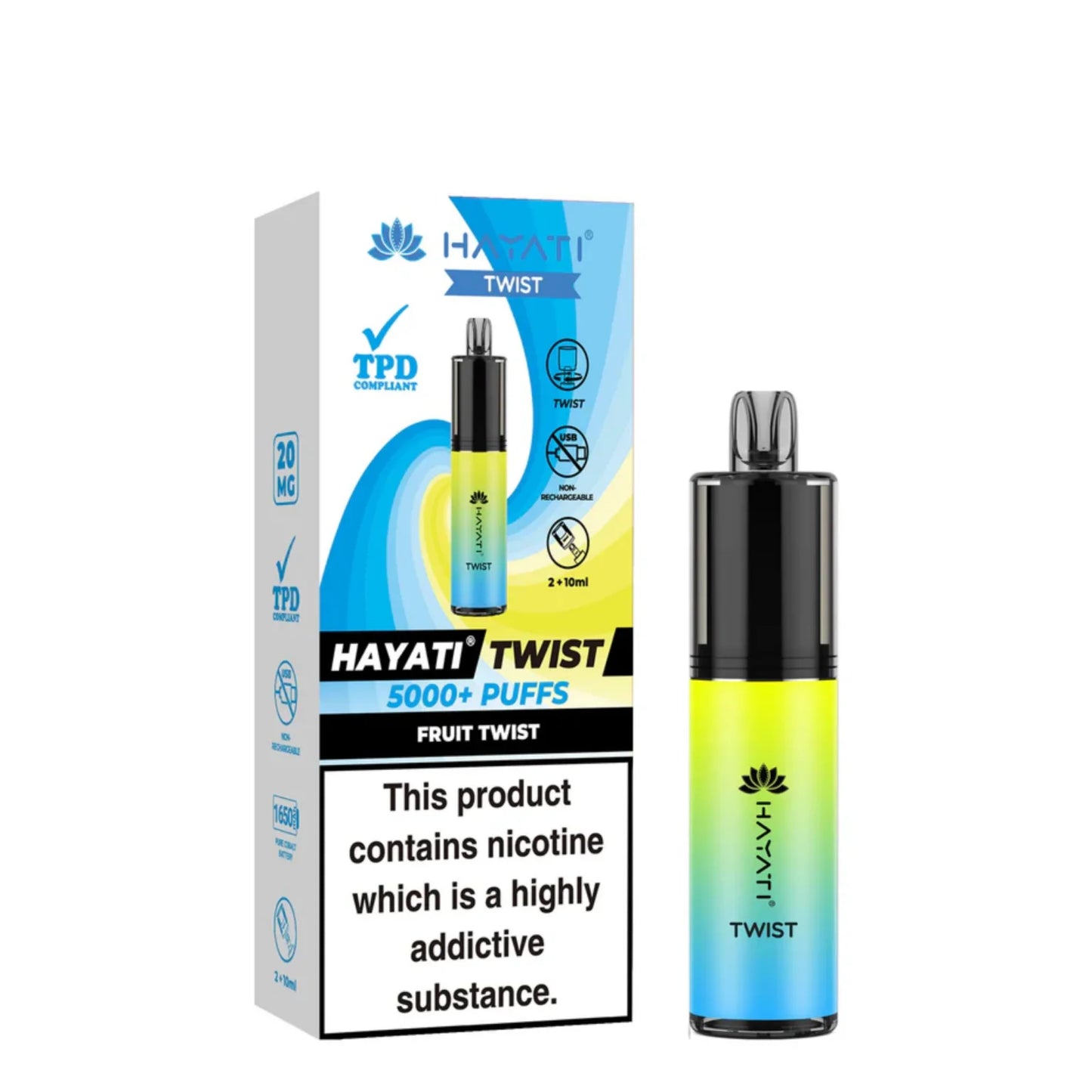Hayati Twist 5000: Revolutionary Disposable Vape with Advanced Lock Technology