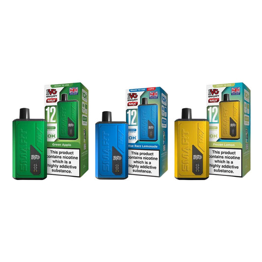 IVG Smart Max 12K Device | Rechargeable Pod Kit | 10000 Puffs | Boost & Eco Mode | 1000mAh