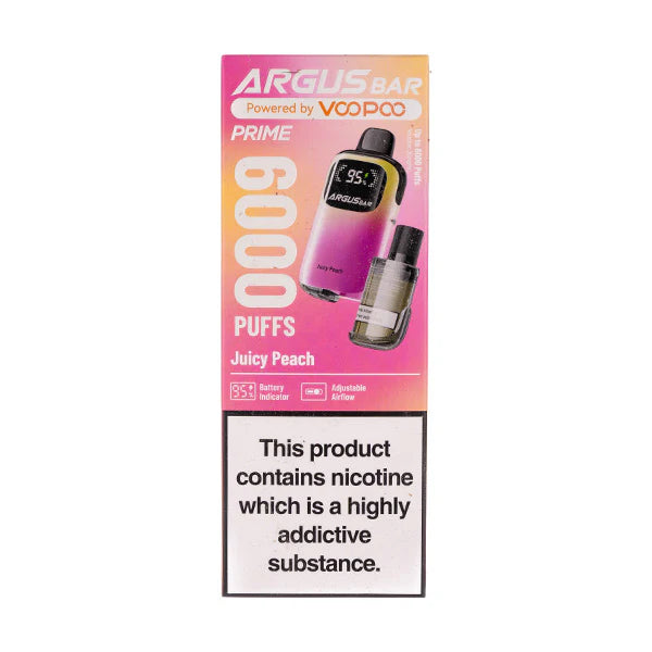 VooPoo Argus Bar Prime 6000 Puff Disposable Vape Kit | 20mg Nic Salt