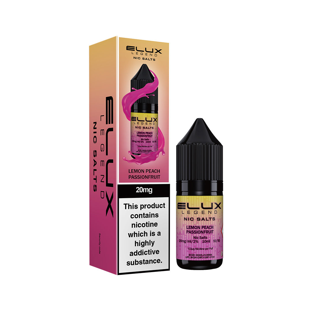 Elux Legend Nic Salt E-Liquids | 44+ Flavours | Premium Disposable Taste