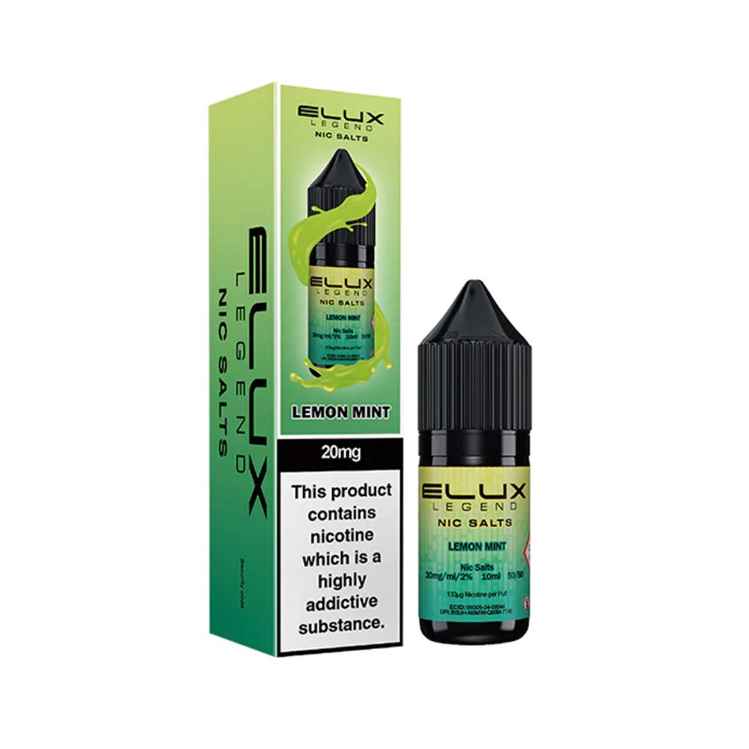 Elux Legend Nic Salt E-Liquids | 44+ Flavours | Premium Disposable Taste