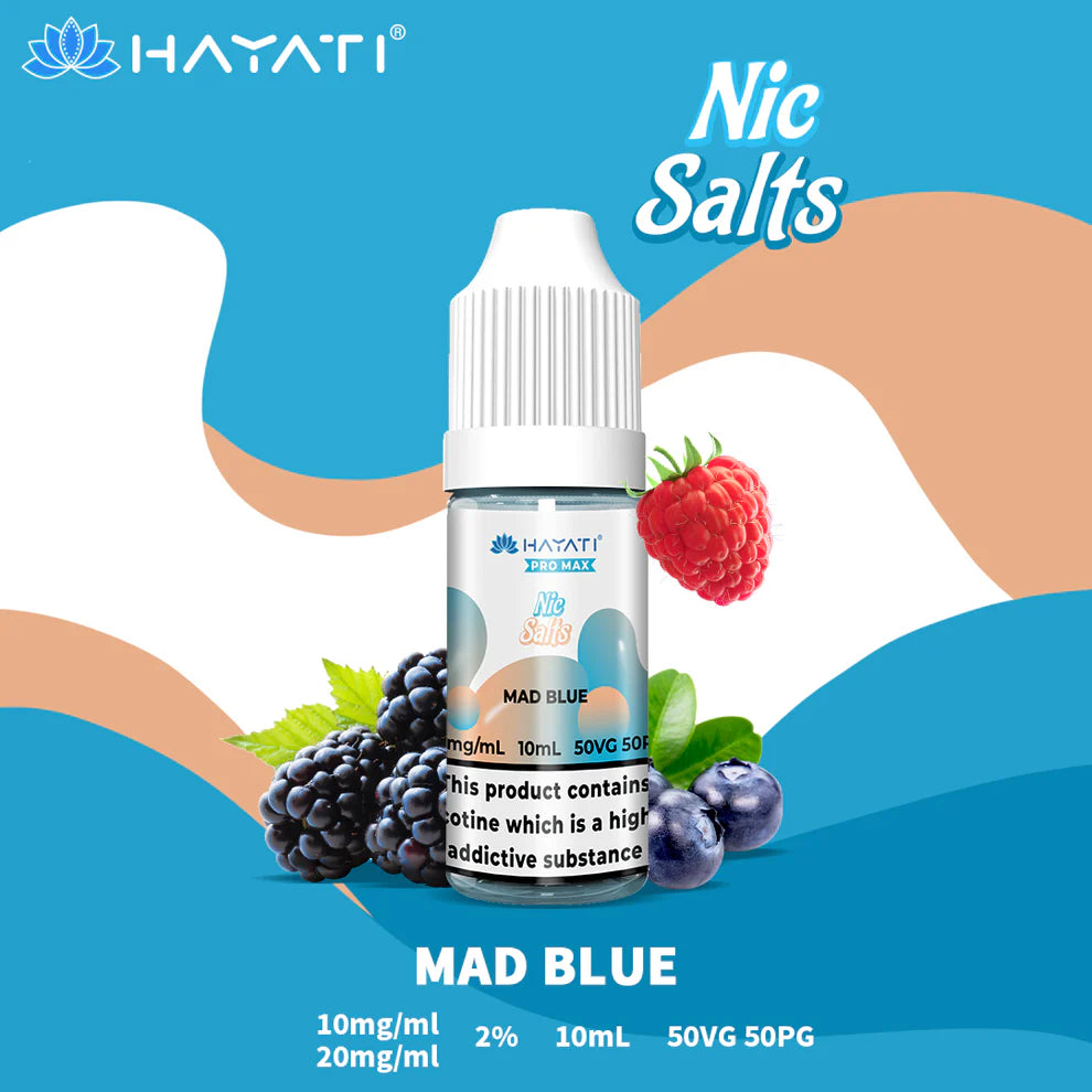 Hayati Pro Max Salts 10ml | Nic Salts | 50VG/50PG MTL Vaping