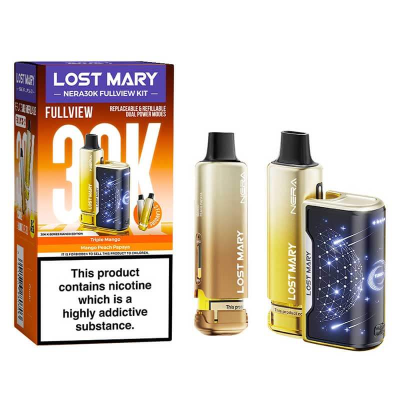 Lost Mary Nera 30K Prefilled Pod Kit | 30000 Puffs | Fullview | UK