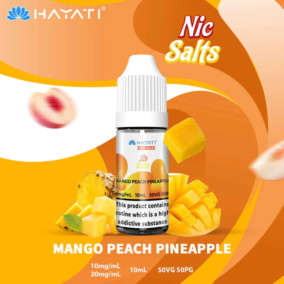 Hayati Pro Max Salts 10ml | Nic Salts | 50VG/50PG MTL Vaping