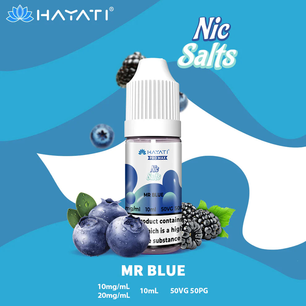 Hayati Pro Max Salts 10ml | Nic Salts | 50VG/50PG MTL Vaping