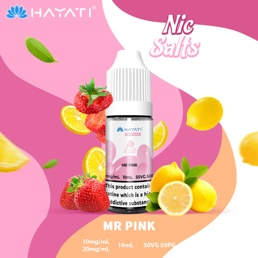 Hayati Pro Max Salts 10ml | Nic Salts | 50VG/50PG MTL Vaping