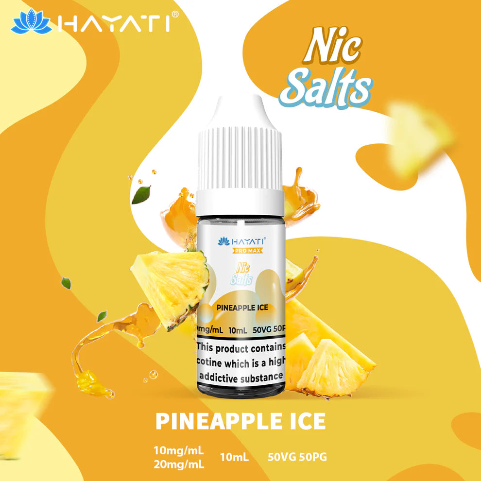 Hayati Pro Max Salts 10ml | Nic Salts | 50VG/50PG MTL Vaping