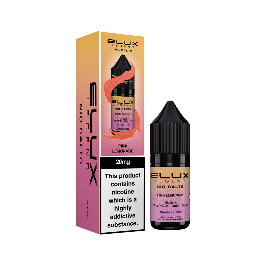 Elux Legend Nic Salt E-Liquids | 44+ Flavours | Premium Disposable Taste
