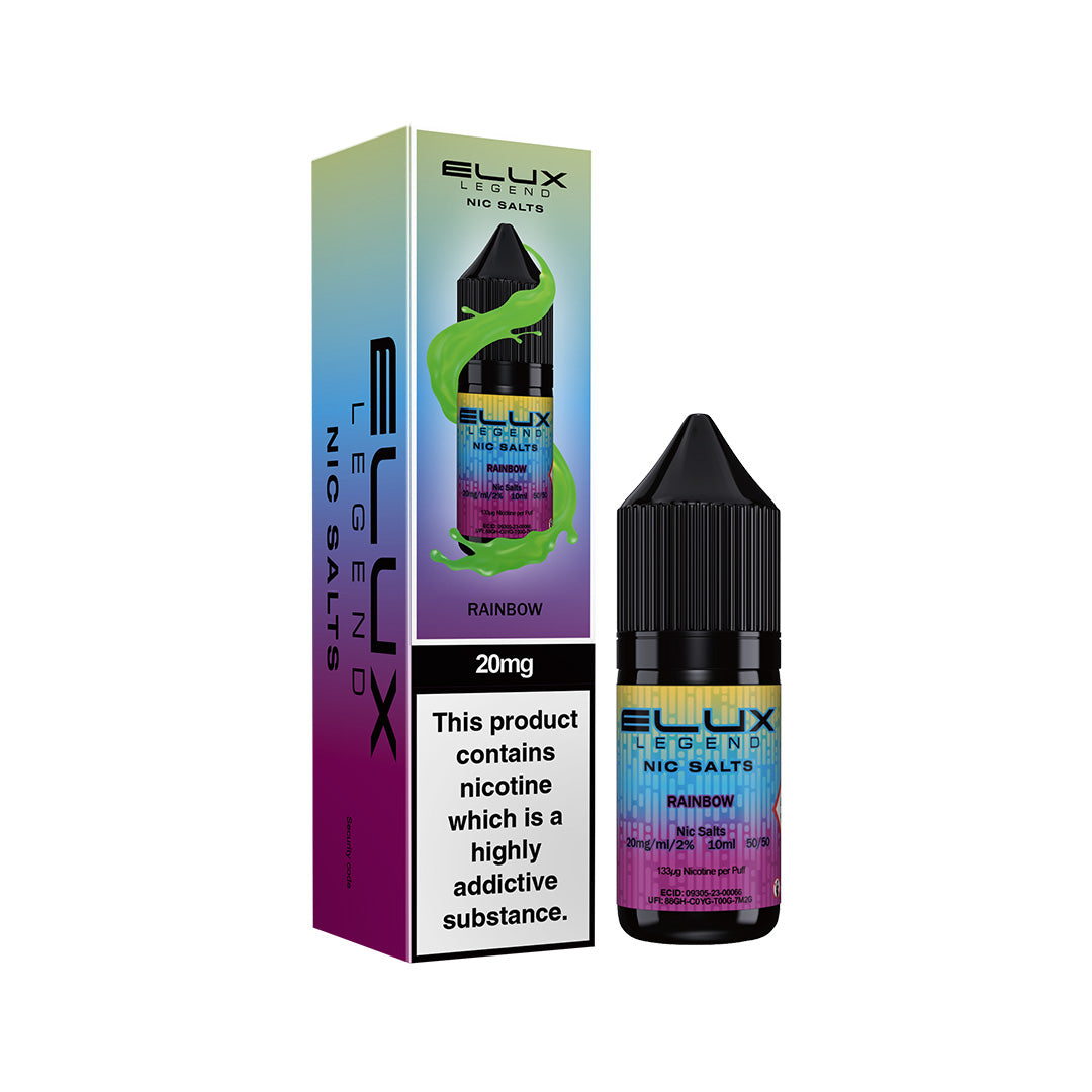 Elux Legend Nic Salt E-Liquids | 44+ Flavours | Premium Disposable Taste
