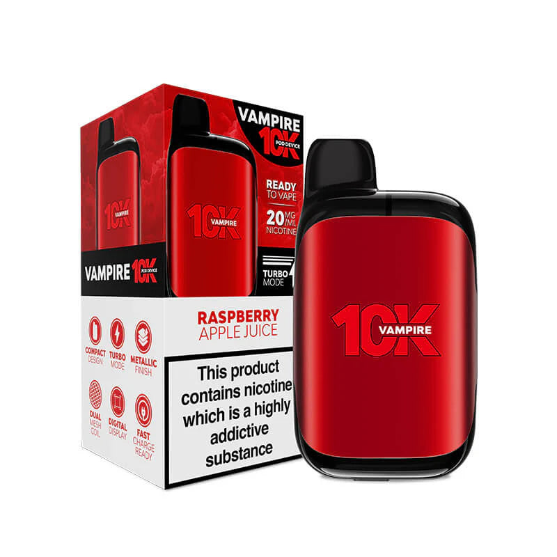 turbo mode on vape Vampire 10K Prefilled Pod Kit | 10k Puffs | Dual Mesh