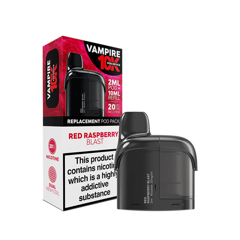 Vampire 10K Prefilled Pods | 12ml | 10000 Puffs | Dual Mesh Coil UK