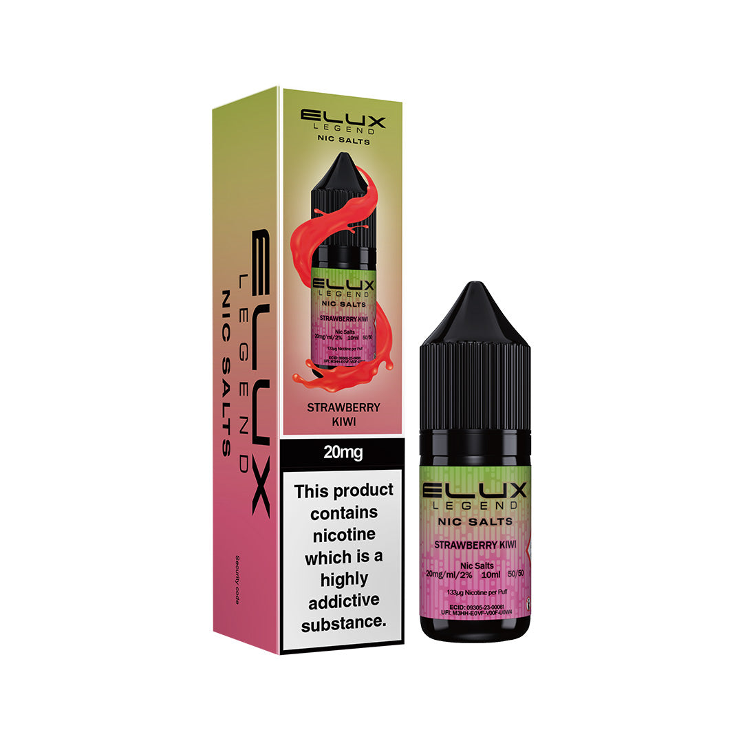 Elux Legend Nic Salt E-Liquids | 44+ Flavours | Premium Disposable Taste