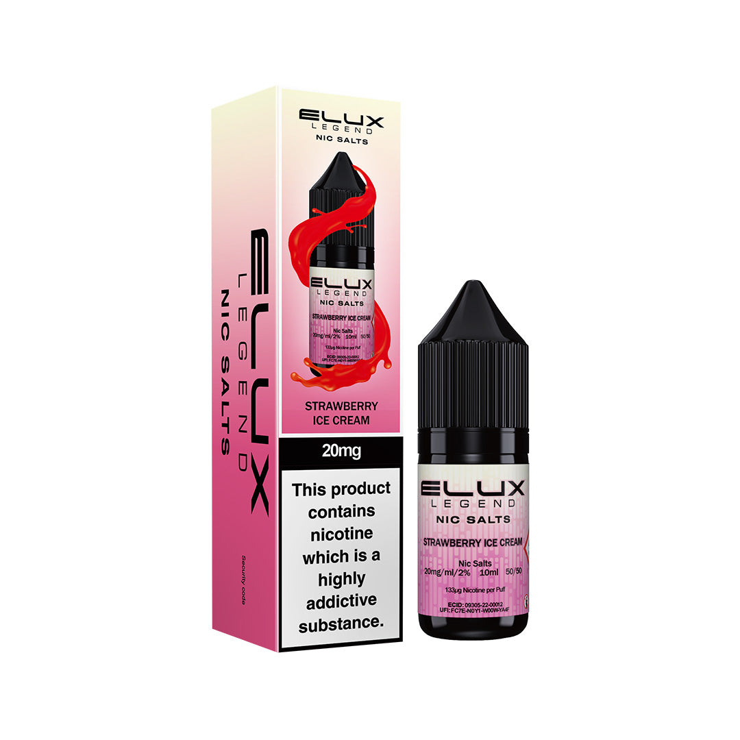 Elux Legend Nic Salt E-Liquids | 44+ Flavours | Premium Disposable Taste
