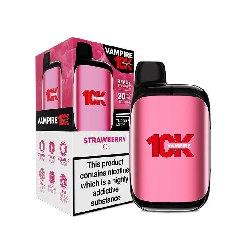 Vampire 10K Prefilled Pod Kit | 10000 Puffs | Dual Mesh | Turbo Mode UK