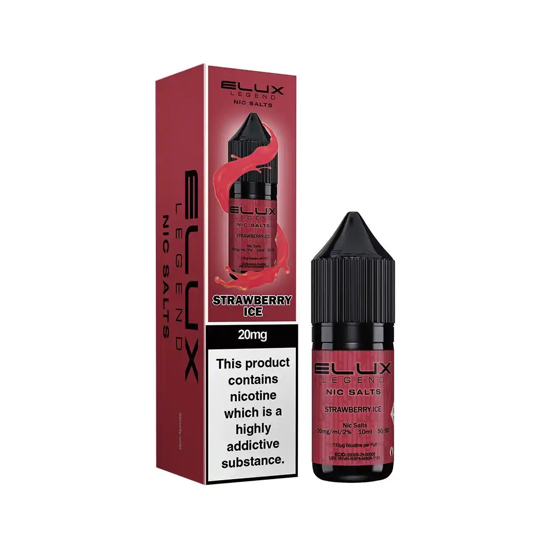 Elux Legend Nic Salt E-Liquids | 44+ Flavours | Premium Disposable Taste
