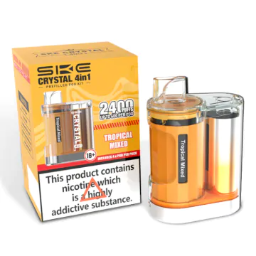 SKE Crystal 2400 4-in-1 Pod Kit: Ultimate Multi-Flavor Experience