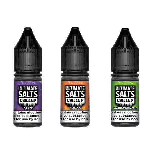 Ultimate Salts Chilled Ice-Cold Nicotine Salt E-Liquid 10ml | 10mg & 20mg | UK Made
