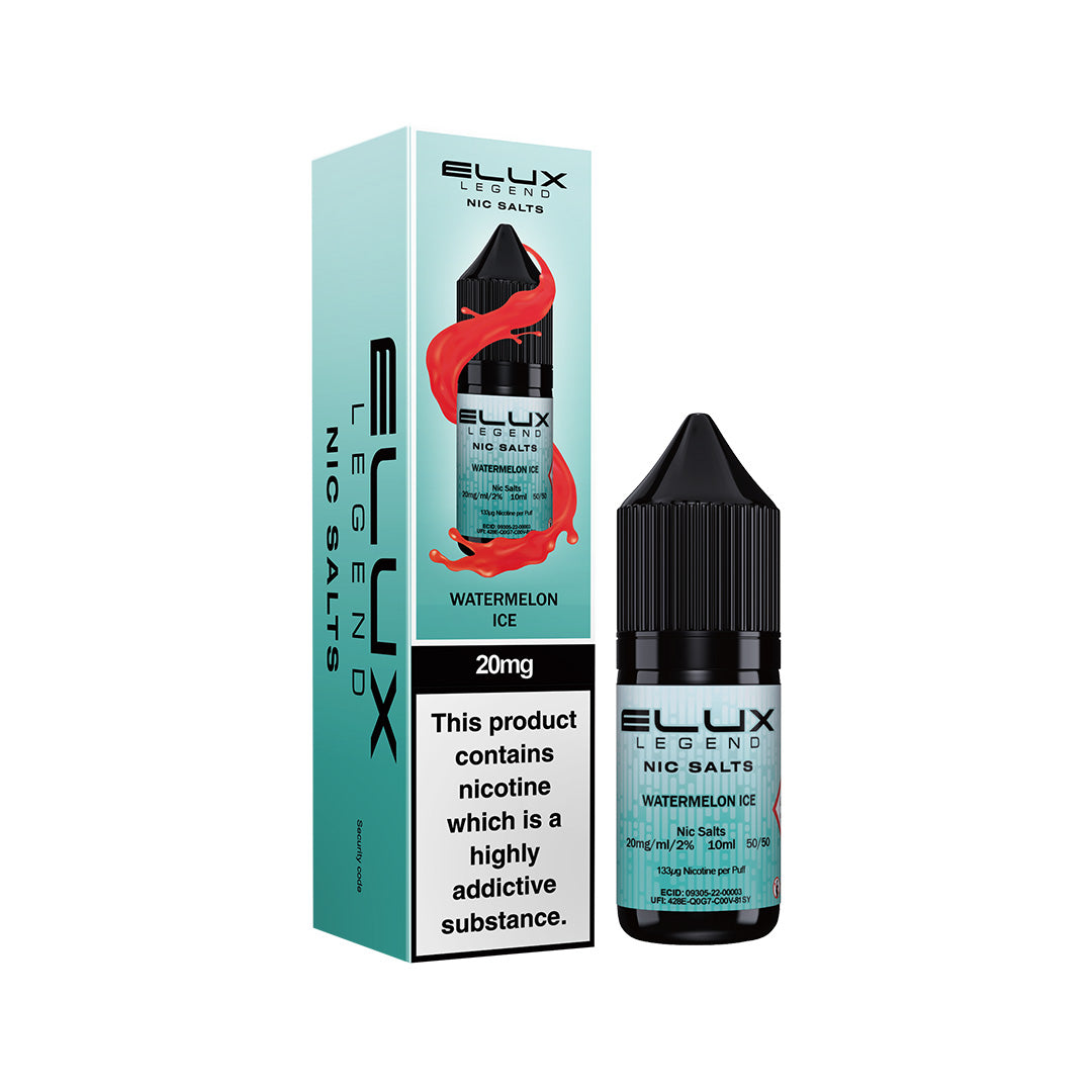 Elux Legend Nic Salt E-Liquids | 44+ Flavours | Premium Disposable Taste