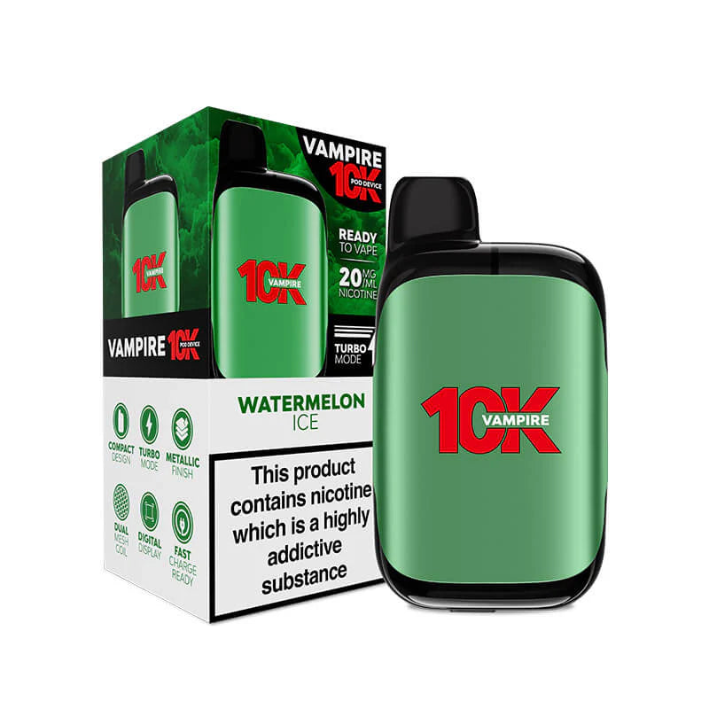 Vampire 10K Prefilled Pod Kit | 10000 Puffs | Dual Mesh | Turbo Mode UK